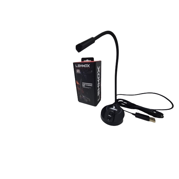Microfone  Gamer Rgb Usb led lehmox