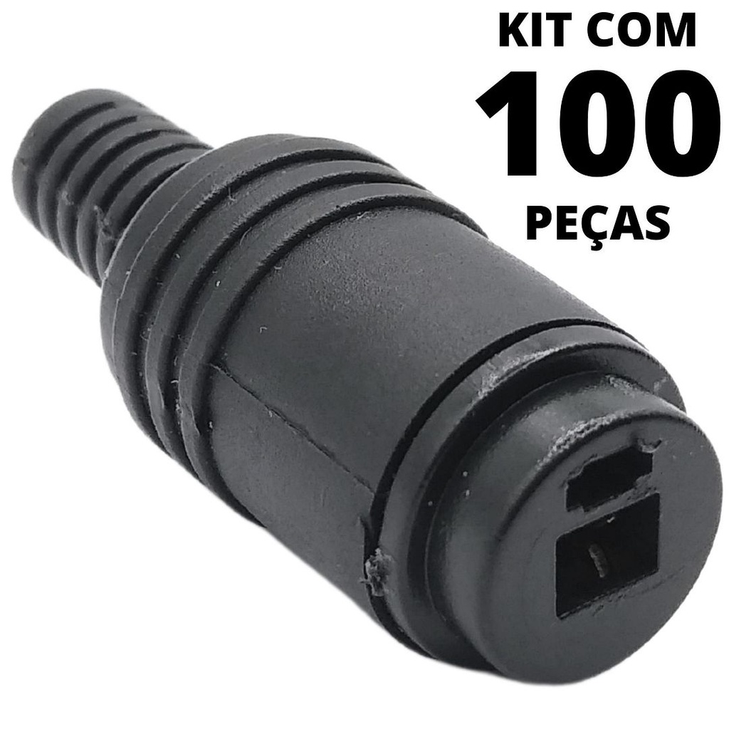 100un Conector Plug Paf Din 2 Pinos Femea Vitrola Antiga C&B Conectores