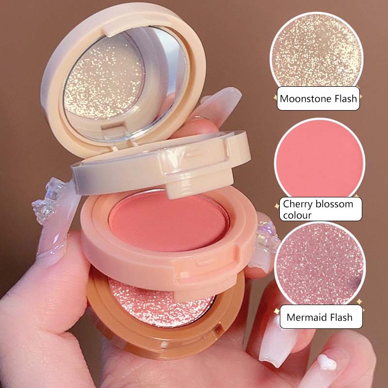 Paleta De 3 Camadas De Blush 2 Cores Para Face/Makeup em Oferta na Shopee