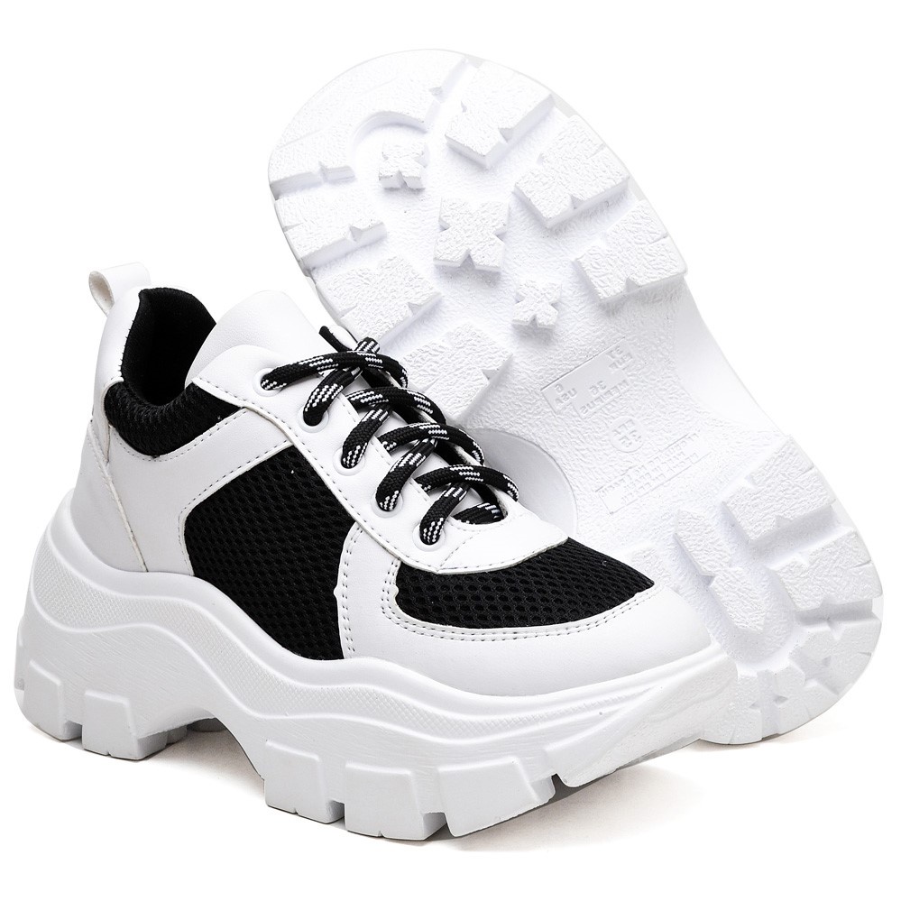 Tênis feminino tratorado sapatenis chunky dad sneaker tenehi Blogueira