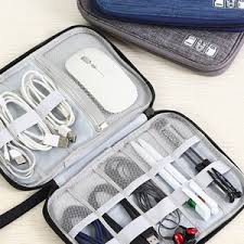 Bolsa Necessaire Organizador de Cabos e Eletrônicos