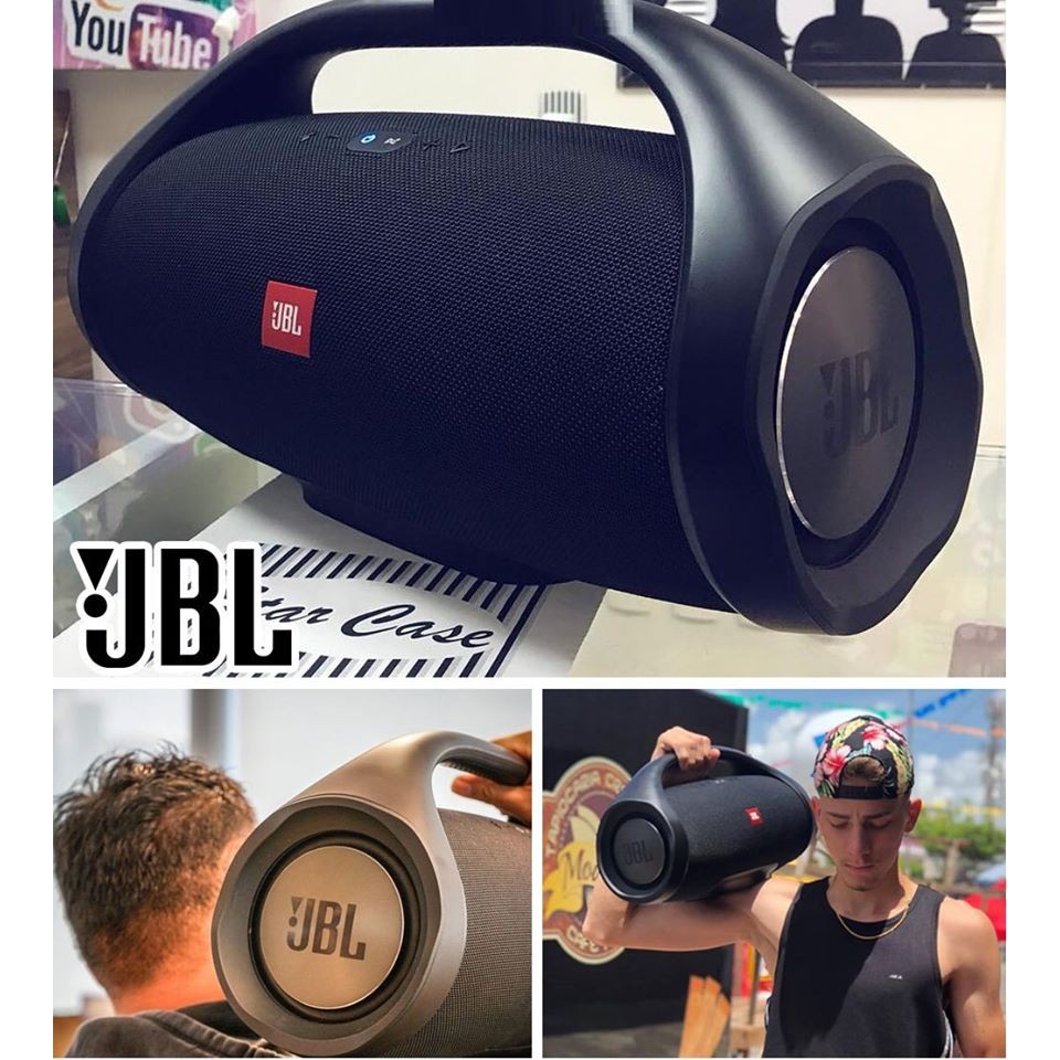 Caixa de som boombox grande portátil sem fio bluetooth usb sd card