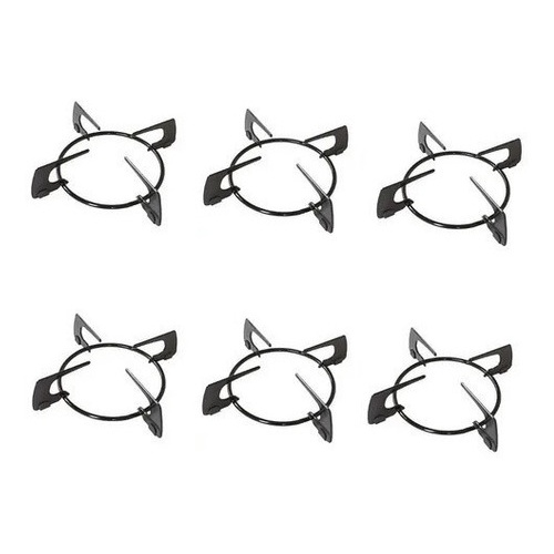 Trempe Grelha Grade Fogão Cooktop Fischer 6 Peças Original