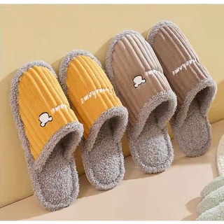 Pantufa Bordada De Inverno Quente Antiderrapante confortável para Adultos