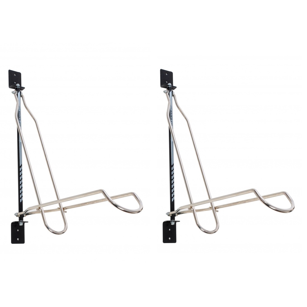 2 Suporte Vertical Móvel De Parede Cromado P/ Bike Al-196