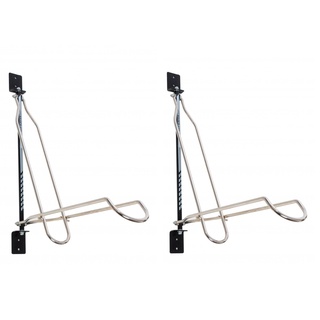 2 Suporte Vertical Móvel De Parede Cromado P/ Bike Al-196