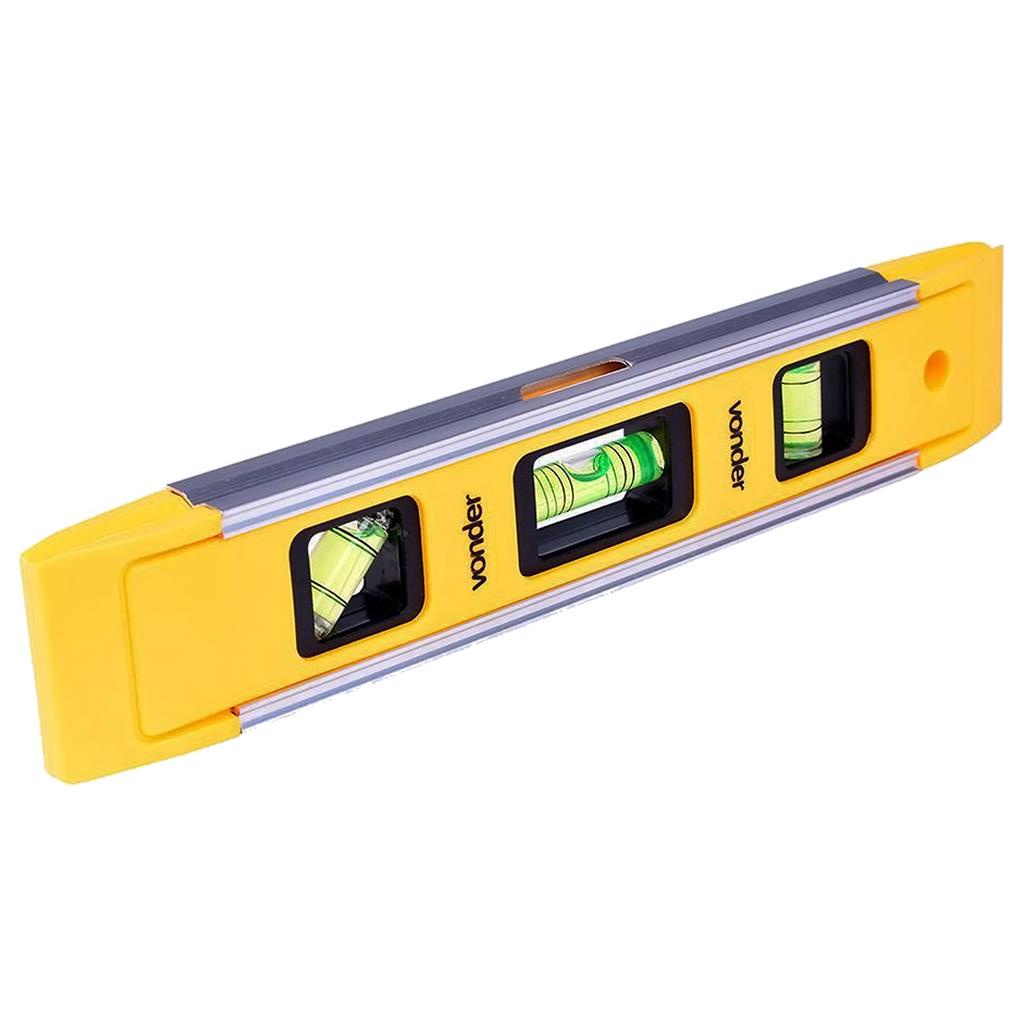 Nível 9" 3 Bolhas Vonder com Base Magnética em Plástico em Oferta na Shopee