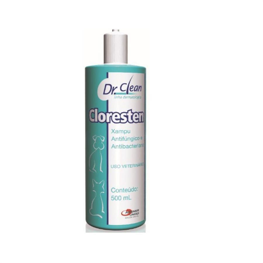 Shampoo Antifúngico e Antibacteriano Cloresten 500ml