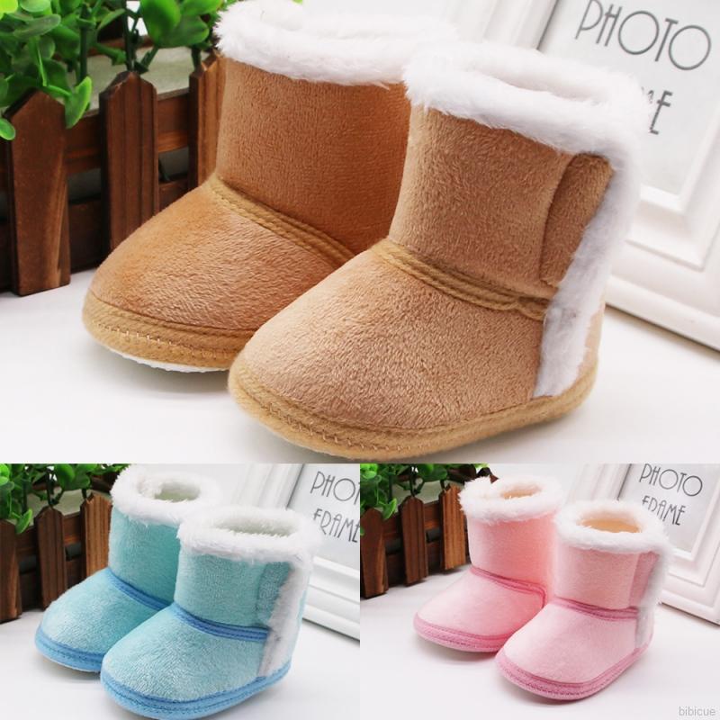 Botas De Algodão Para Bebês De Inverno Menino Sapatos Primeiros Andadores Recém-Nascidos Bonito Antiderrapante Sapato De Sola Macia 0-18 Meses