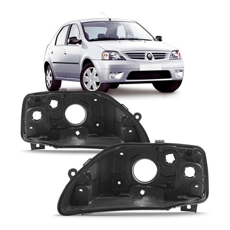 Par Carcaça Farol Logan 2007 2008 2009 2010 2011 2012 2013 em Oferta na Shopee