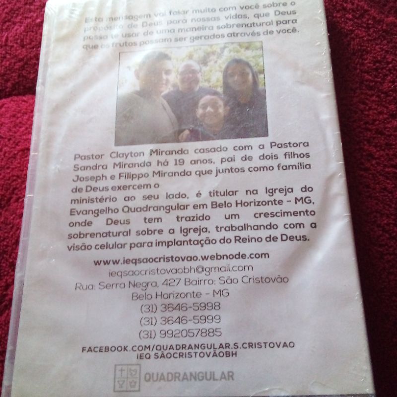 dvd Pr. Clayton Miranda Vivendo os principios da visao celular