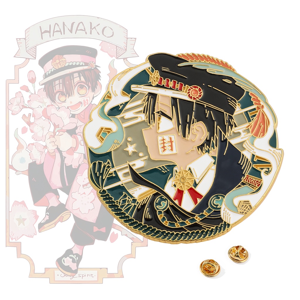 Sanitário Hanako Kun Esmalte + Broche Anime + Filme Fantasma Japonês + Otaku Cosplay Acessórios De Fantasia