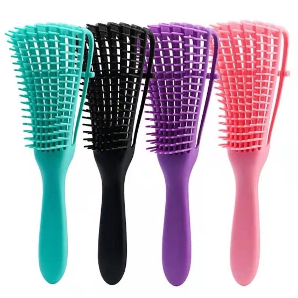 Escova Pente Polvo Para Cabelo Cacheados E Crespos Perfeito Para ...