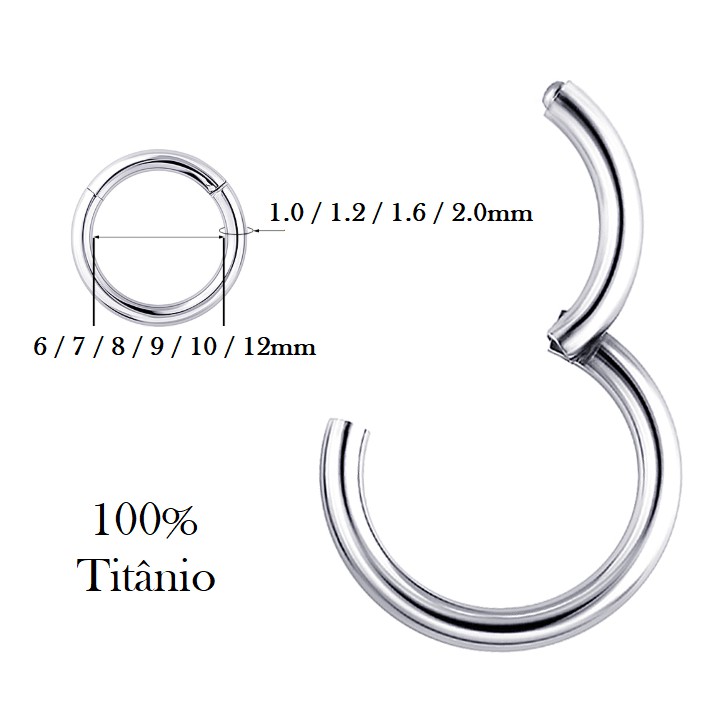 Argola Segmentada Titânio: Onde Comprar | BuscaProdutos