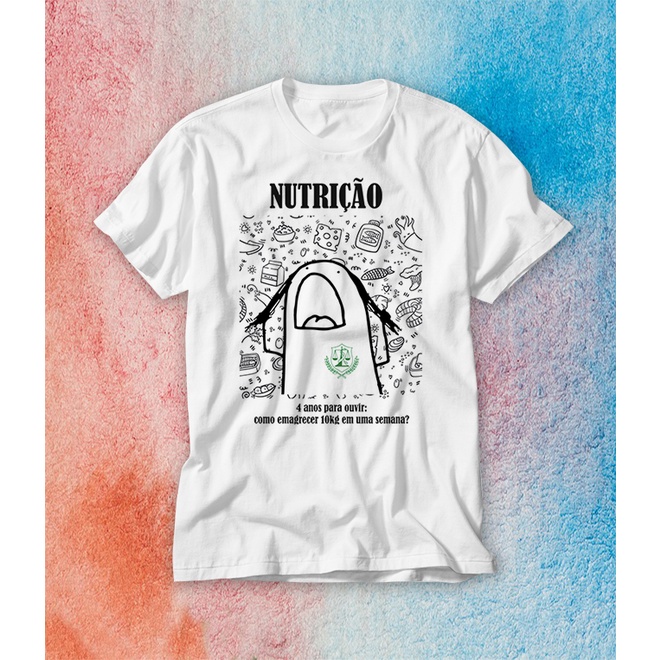 Camiseta profissões Nutrição Nutri Nutricionista flork bento