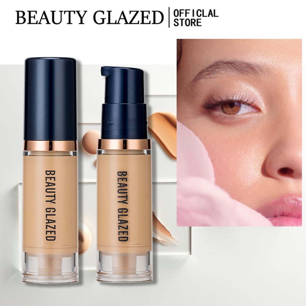 Imagem BEAUTY GLAZED Beleza Nova Maquiagem Full Cover Foundation Facial Ultra-HD À Prova D'água Matte Liquid & Poreless Finish D'água