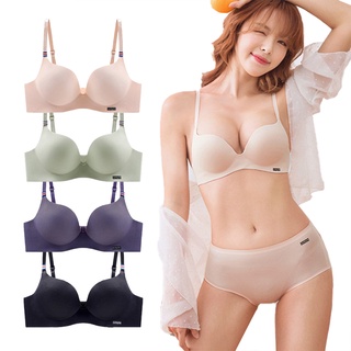 ZXYOUPING Estilo Britânico Kit 2/4 Sutiã Feminino Peito Pequeno Push Up Para Mulheres Sem Costura Roupa Íntima Lingerie