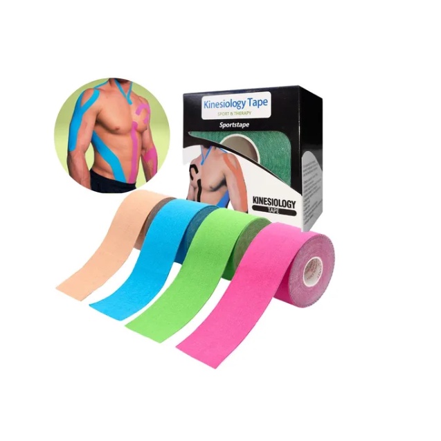 Fita Bandagem Elástica Adesiva Kinesio Tape Dor Muscular