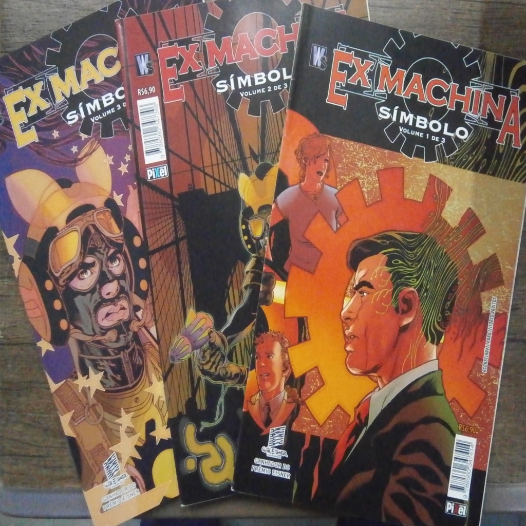 EX-MACHINA - SÍMBOLO - 3 VOLUMES - COMPLETO autor BRIAN K. VAUGHAN E OUTROS