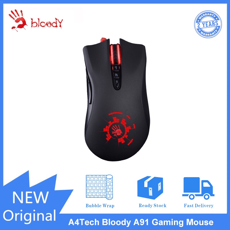 A4Tech Mouse Gamer Bloody A91 Com Fio E-Sports Para Jogos Mouse Direito