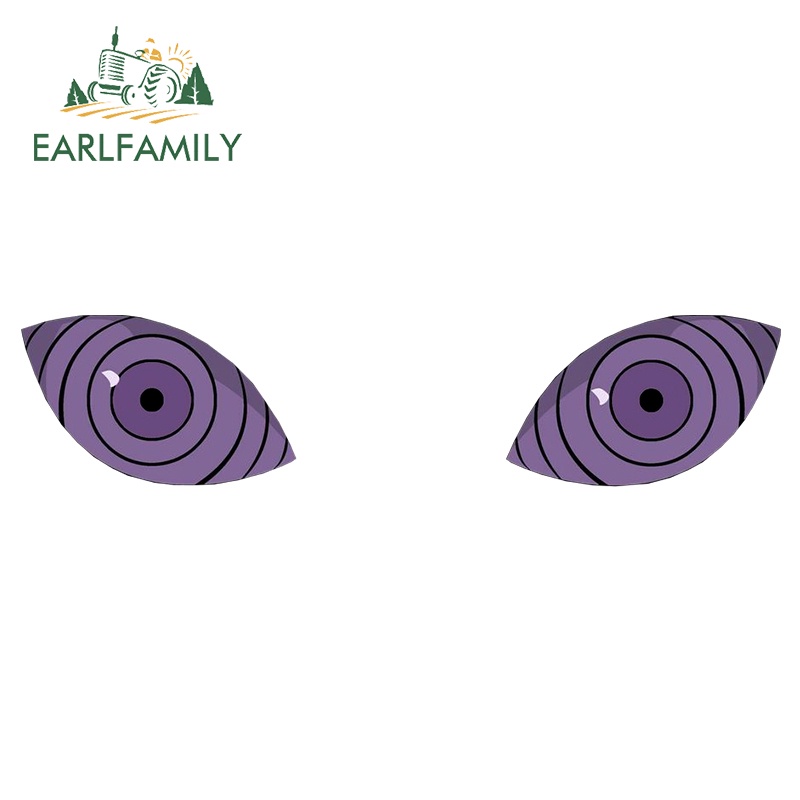 EARLFAMILY Adesivo De 13cm Rinnegan Eye Car Sticker À Prova D'água Moda Retrovisor Espelho Surfboard Capacete Decalque Oclusão Acessórios De Corrida Raspadinha
