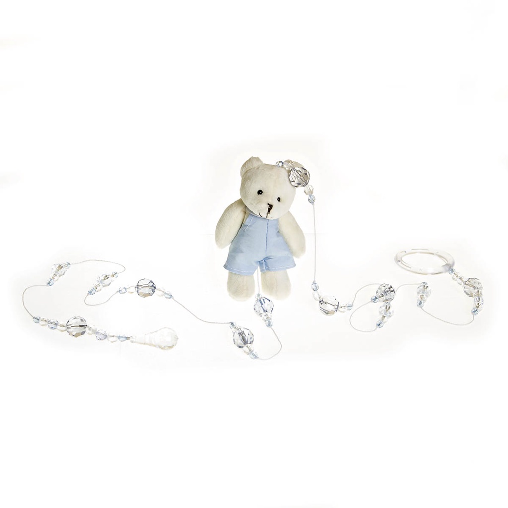 Pingente De Cortina Urso Azul Quarto Bebê Infantil (und.) (Cor do Pingente : Igual da Foto)