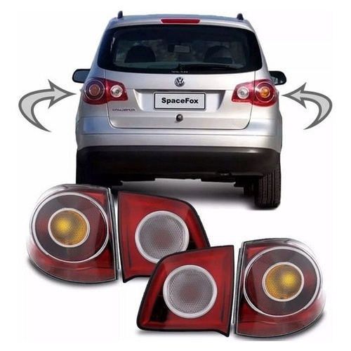 Kit Lanternas Spacefox 2007 2008 2009 2010 Completo 4 Peças