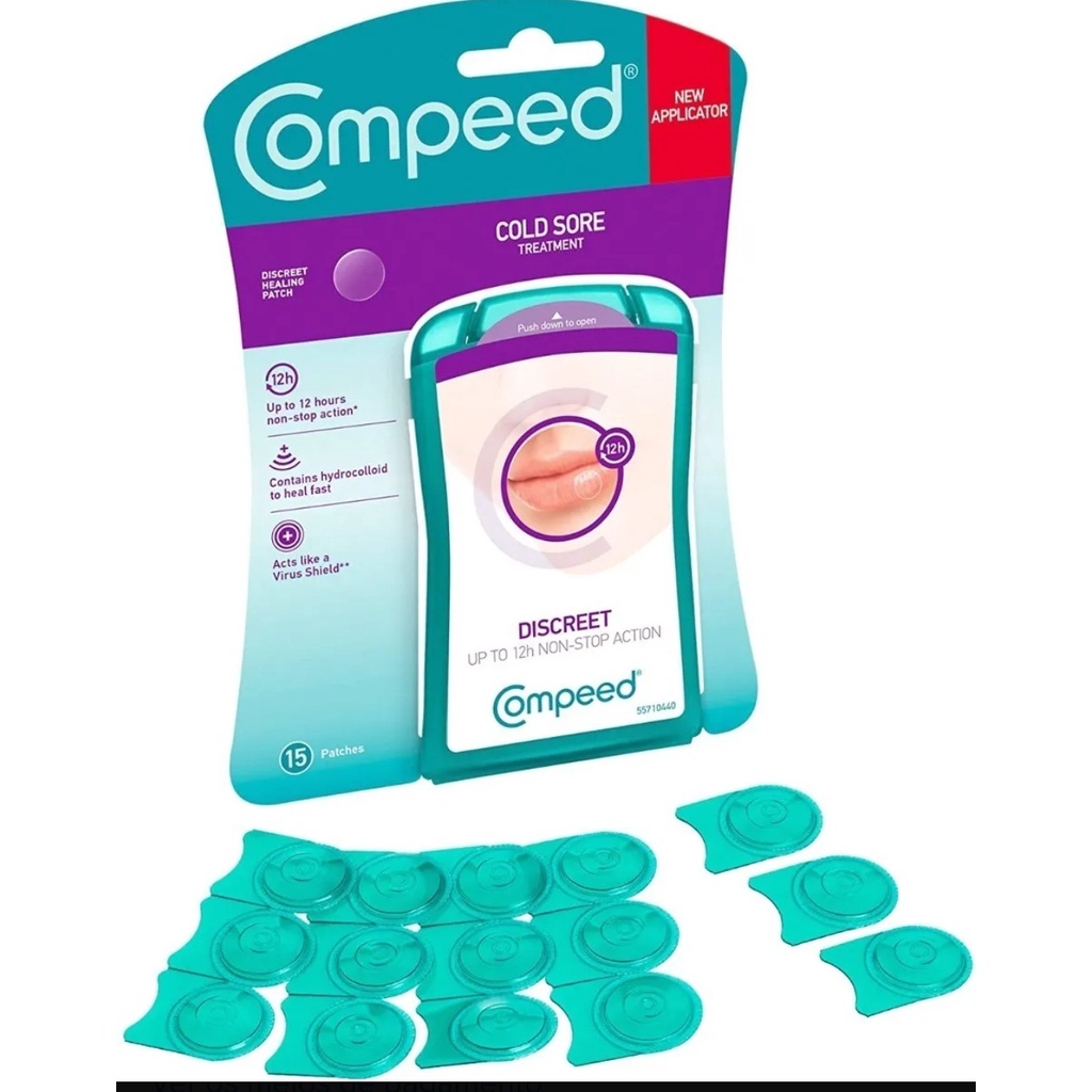 Adesivo para herpes labial invisível penso Compeed com 15 unidades