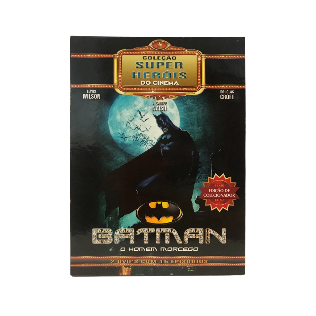 Box Slim Batman o Homem Morcego Coleção Super Heróis do Cinema - Ed. Colecionador