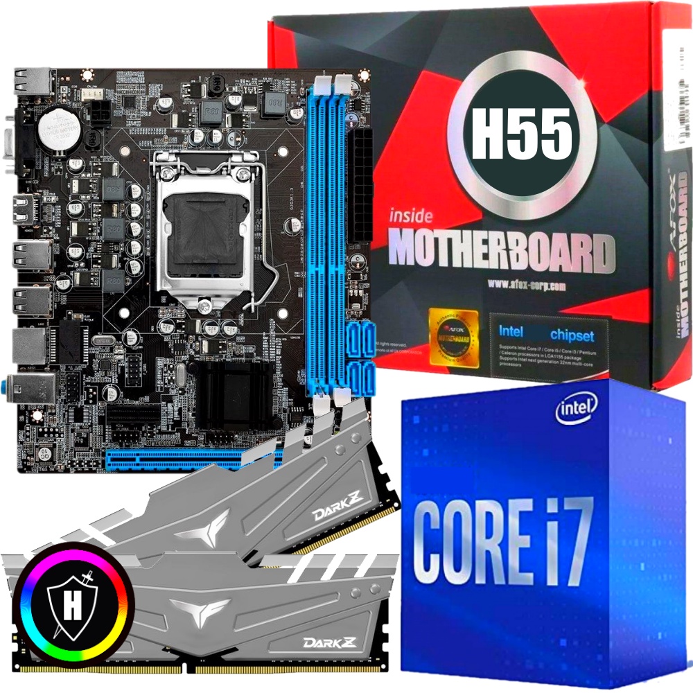 Kit Upgrade PC Gamer - Intel Core i7 3.6Ghz Turbo + Placa Mae + 16GB de RAM
