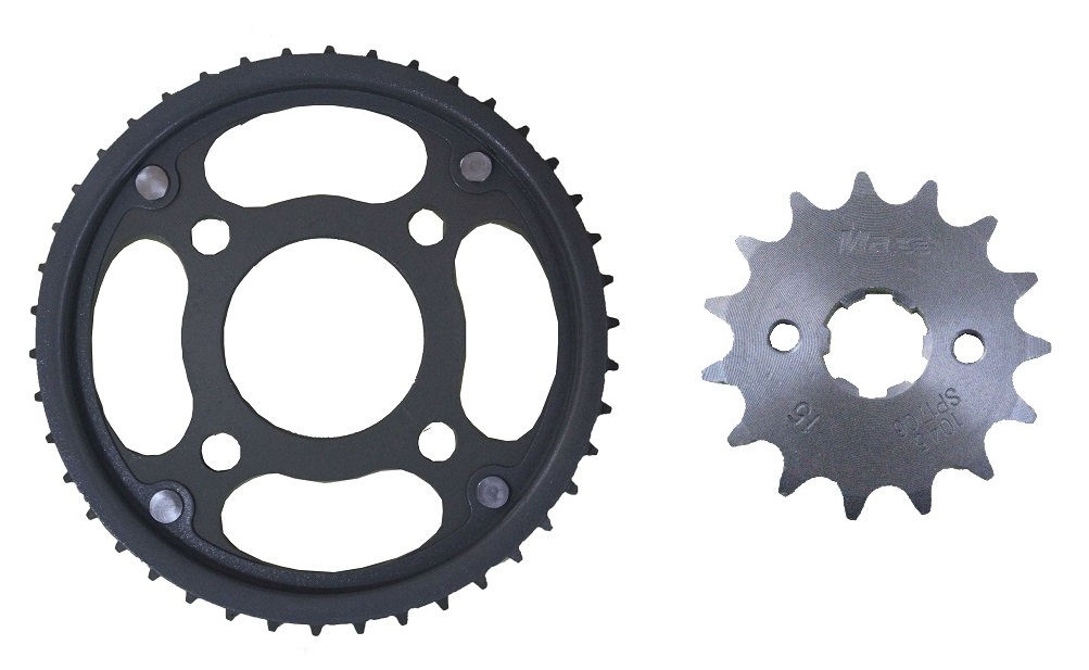 Kit Coroa e Pinhão Cg 150 Sport 42/15 Aço 1045