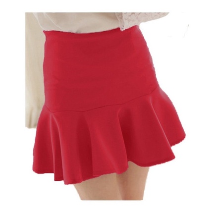 Mini Saia Feminina Curta , Godê Rodada Peplum