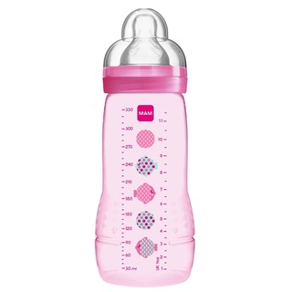 Mamadeira Easy Active Bico 3m+ Rosa 330ml - MAM