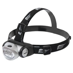 Lanterna Cabeça Turbo C/8 Led's Pesca Camping Bicicleta Caça