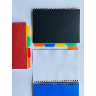 Caderno A5 C/Divisória - Miolo Color (Capa PVC - Wire-o)