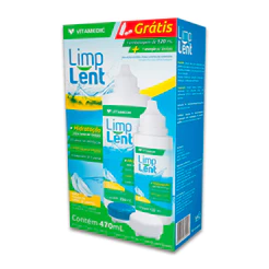 Kit Limp Lent Solução Lentes 470ml Estojo + Porta Lente