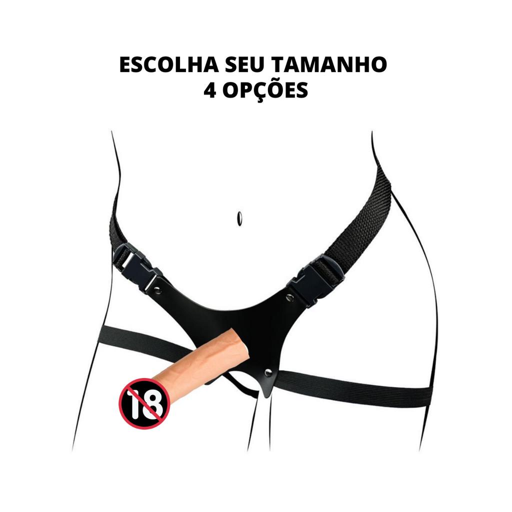 Strapon Cinta Peniana Com Pênis Maciço Realístico com Veias Salientes Sex Shop em Oferta na Shopee