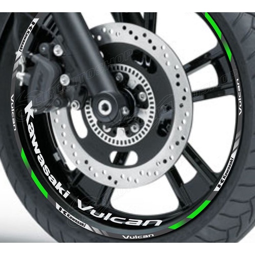 Friso + Adesivo Interno Roda M6 Moto Kawasaki Vulcan