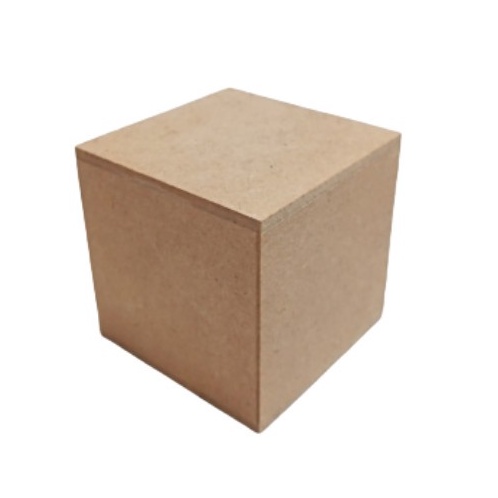 Kit Cubo em MDF Cru Liso 8x8x8 cm (8cm) - Decoração, Artesanato, Lembrancinha Personalizável - Opções de 4 a 16 unidades