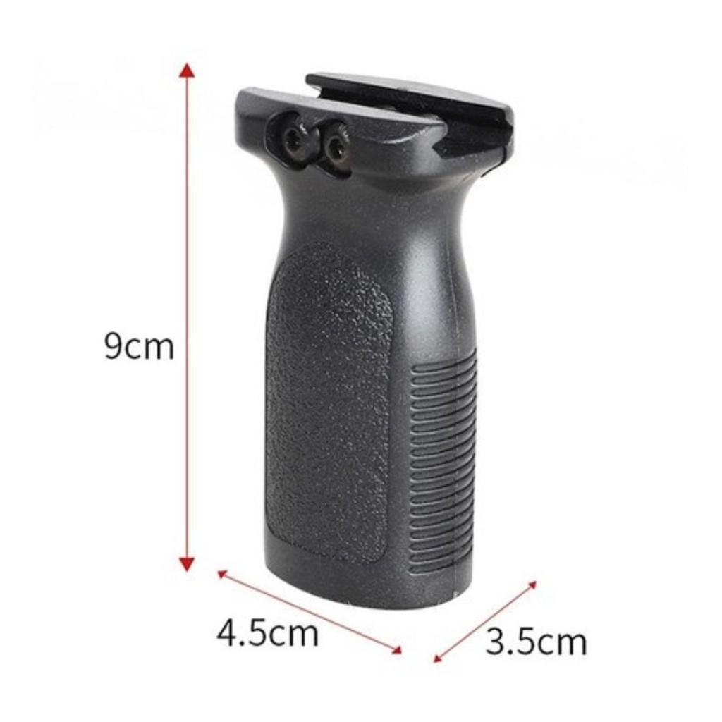 Airsoft Grip Front Hand Vertical Foregrip Aeg 20 22 Mm Airsoft Preto ...