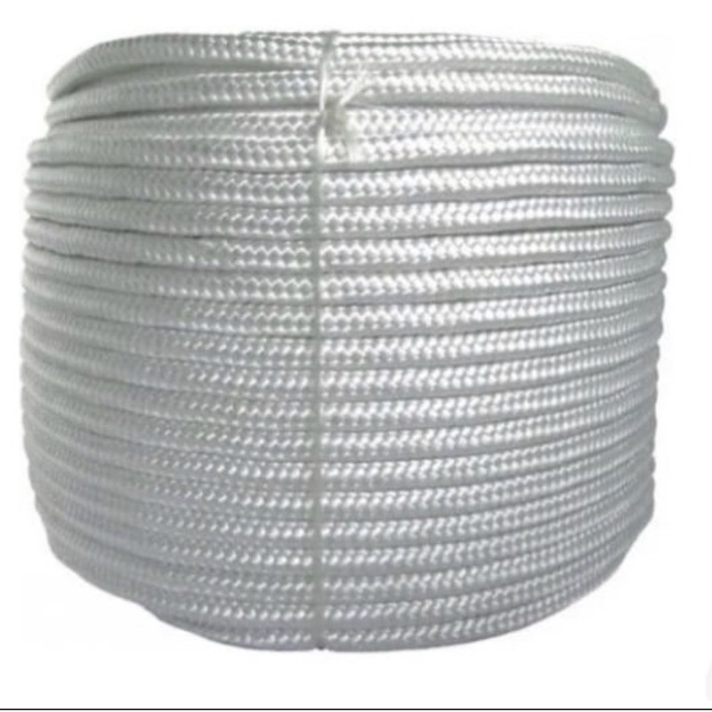 40 Metros Corda Pet Poliéster Branca Carga Caminhão Mudança 8mm