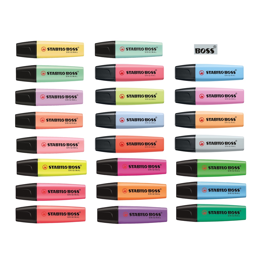 Marca Texto Original Stabilo Boss Neon e Pastel Escolha Cor | Shopee Brasil