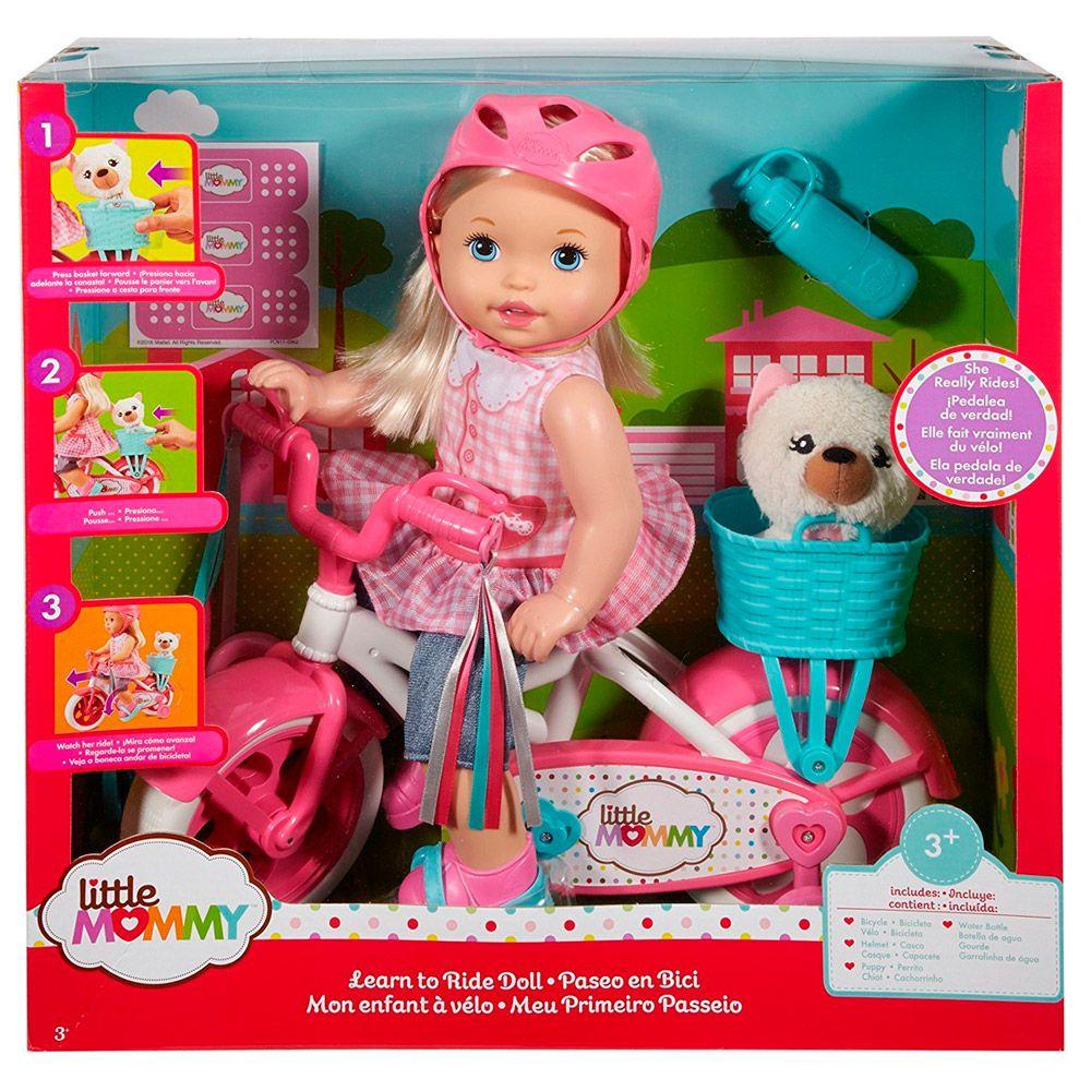 Boneca Little Mommy Primeiro Passeio Bicicleta - Mattel | Shopee Brasil