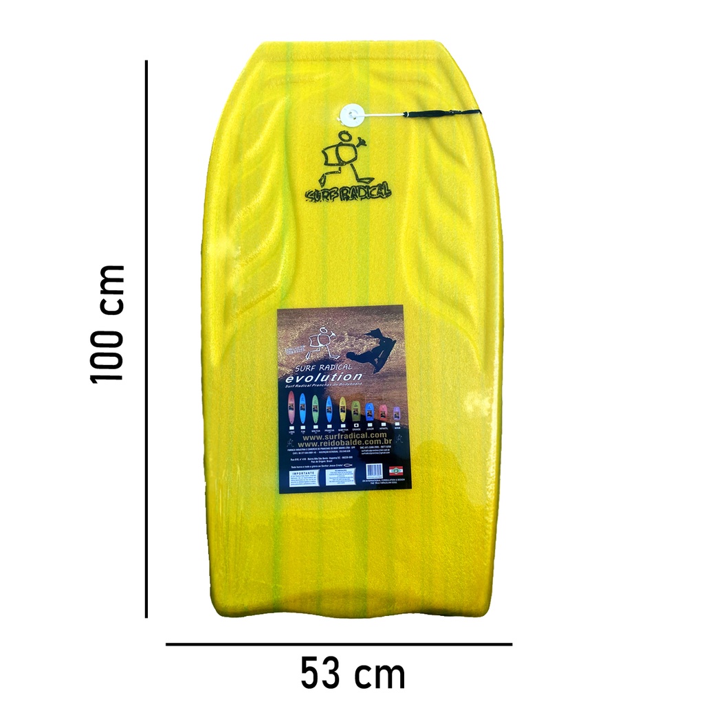 Prancha Bodyboard Surf Radical Esporte Body Board Grande 1 metro Shopee Brasil