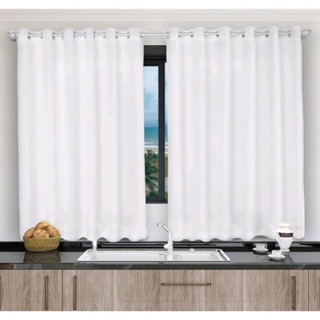 Cortina Oxford Lisa para Quarto, Sala e Cozinha Corta Luz 2m x 1,40m em Oferta na Shopee