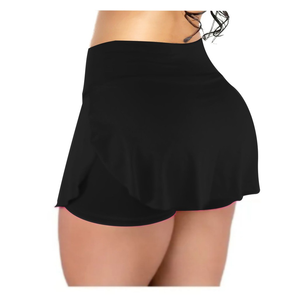Saia Tapa Bumbum Fitness Romantic Leve e Macia não Amarrota