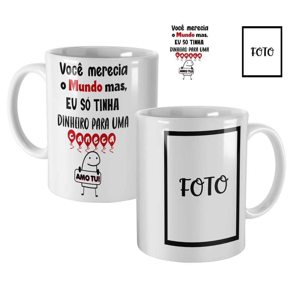 caneca personalizada com foto flork meme divertida presente eu só tinha 1dinheiro para uma caneca namorados amiga noivos marido esposa irmã