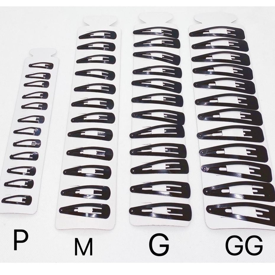 Kit com 10 Pecas Tic Tac Preto P/M/G/GG Para Cabelo