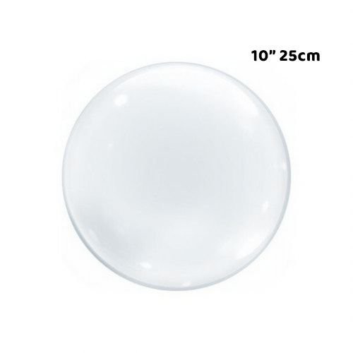Balão Bexiga Redondo Transparente Bubble  - 10" 25cm - 01 Unidade - Bobo Balloon - Rizzo - Home & Living