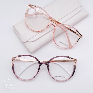 Armação De Óculos Feminino Redondo Gristal 3D Grande/5715
